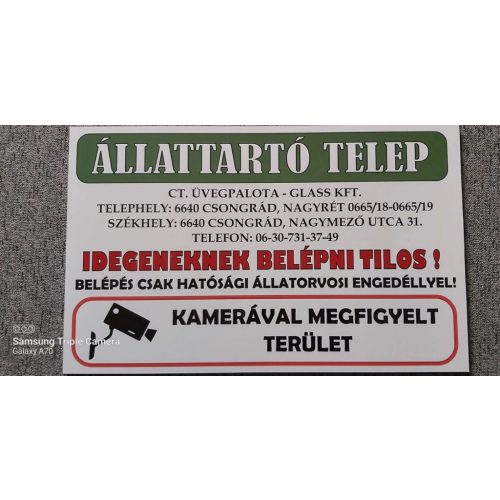 Cégtábla gyártása