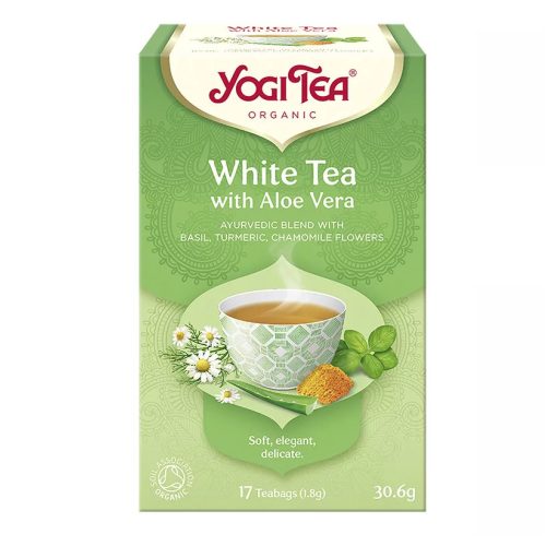 BIO Fehér tea aloe verával 17x1,8g Yogi White Tea
