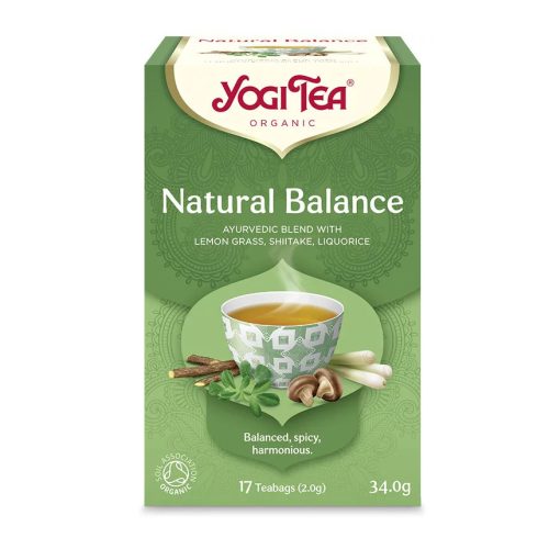 BIO Természetes egyensúly tea shiitake gombával 17x2g Yogi Natural Balance