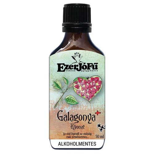 EzerJóFű Galagonya+ kivonat 50ml alkoholmentes, növényi glicerinnel