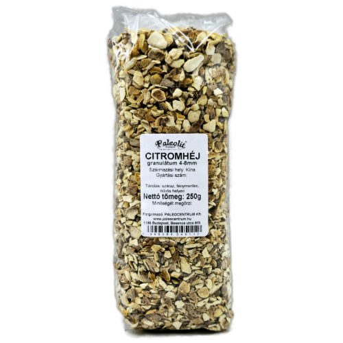Paleolit Citromhéj 5x5mm szárított 250g Lemon peels