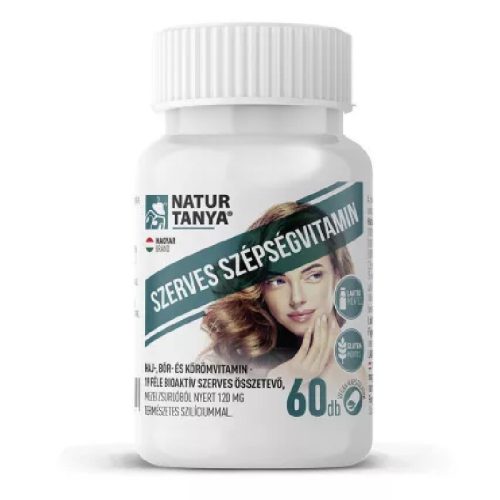 Natur Tanya® Szerves szépségvitamin 60db kapszula haj, bőr köröm vitamin