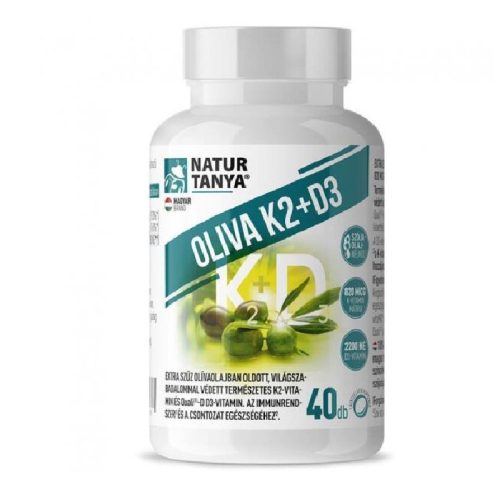Natur Tanya® OLIVA K2+D3 40db lágyzsela kapszula vitaMK7® K2-vitaminnal