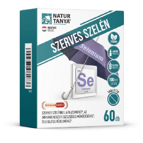 Natur Tanya® Szerves Szelén 100mcg 60db tabletta