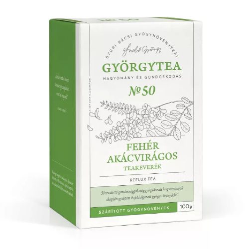 Györgytea Fehér akácvirágos 100g teakeverék Reflux tea No.50