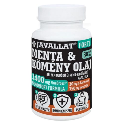 JAVALLAT Forte Menta & Kömény olaj 60db