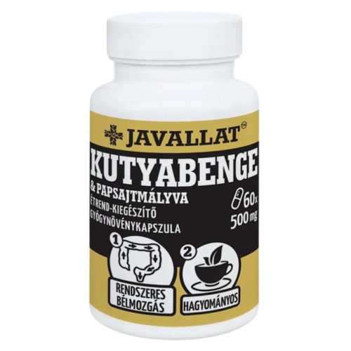 JAVALLAT Kutyabenge és papsajtmályva kapszula – 60db
