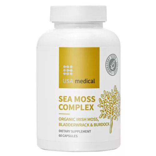USA medical Organikus moszatok bojtorjángyökérrel és BioPerine®-nel 60 db