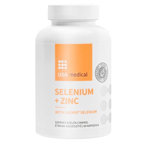 USA medical Szerves Lalmin® szelén + cink 60 db