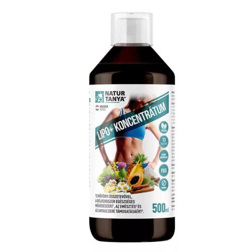 Natur Tanya® LIPO+ koncentrátum 500ml a bélrendszer egészséges működéséért