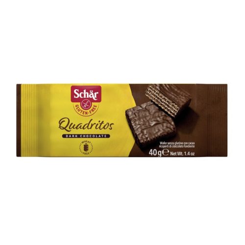 Schär gluténmentes étcsokoládéval bevont kakaós ostya 40 g