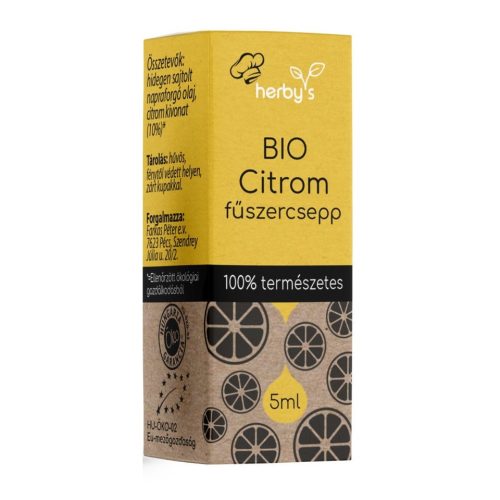 Herbys bio citrom fűszercsepp 5 ml