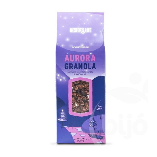 Hester's Life aurora narancsos-csokoládés granola 300 g