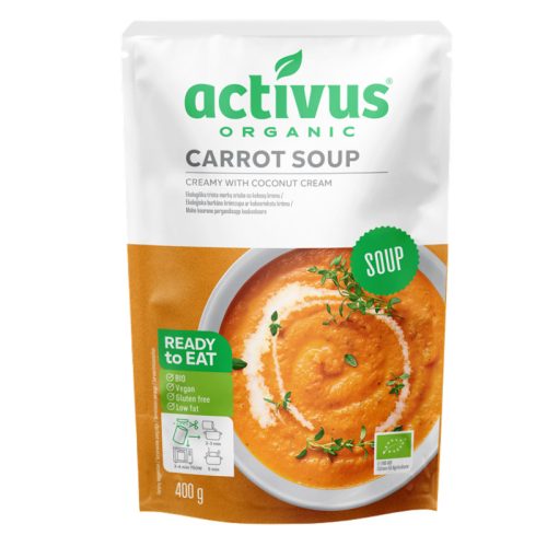Activus bio vegán organikus sárgarépa krémleves kókusztejjel 400 g