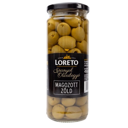 Loreto queen zöld magozott olívabogyó 227 g