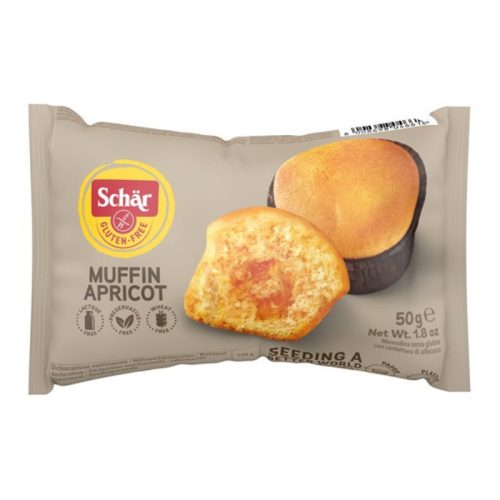Schär gluténmentes muffin sárgabaracklekvárral 50 g