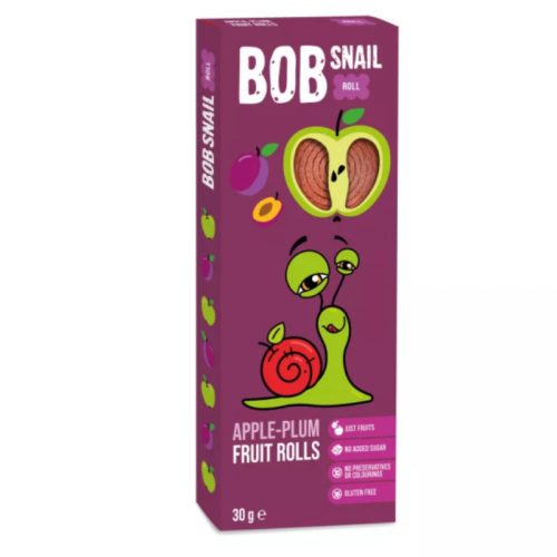 Bob Snail gyümölcstekercs alma-szilva 30 g