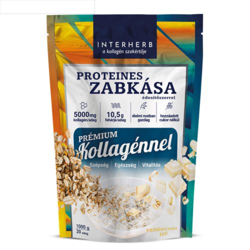 Interherb zabkása proteines fehércsoki ízű (prémium kollagénnel) 1000 g