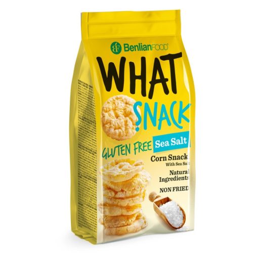 Benlian What snack gluténmentes puff. kukorica tengeri sós 50 g