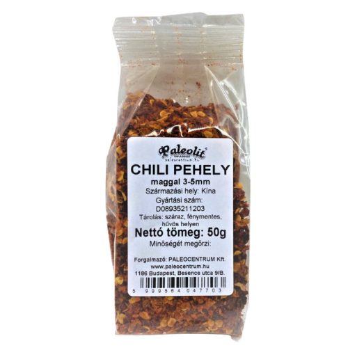 Paleolit Chili pehely maggal 3-5mm 50g Chili crushed 3-5mm (25% seeds)